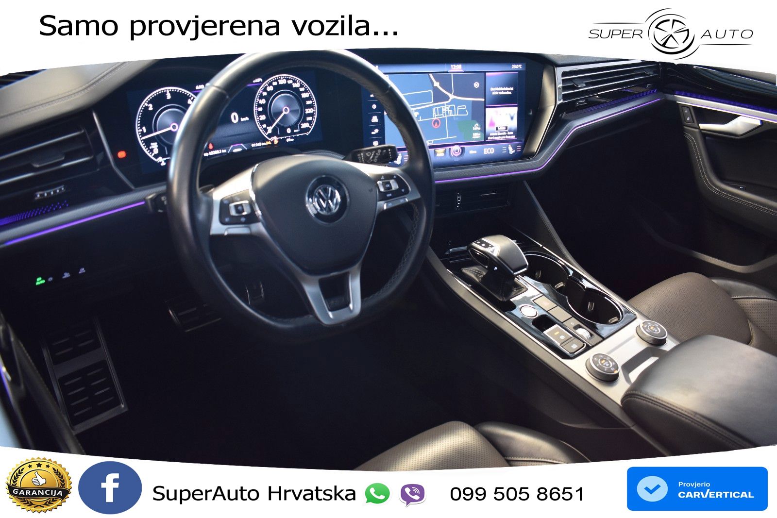 Volkswagen Touareg 3.0 V6 TDI (286 KS) 4MOTION Tiptronic R-Line ZRAČNI+ACC+GR SJED+KAM