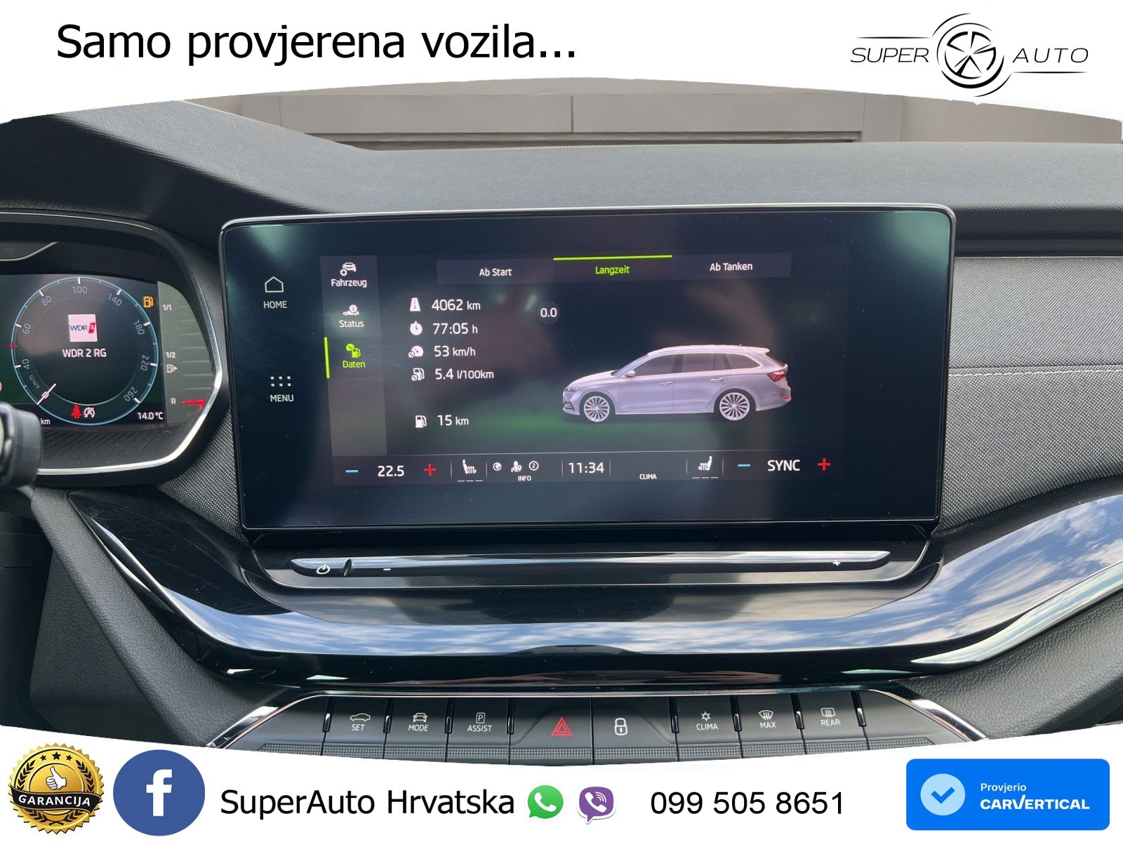Škoda Octavia Combi 2.0 TDI (150 KS) DSG SportLine LED+GR SJED+ACC