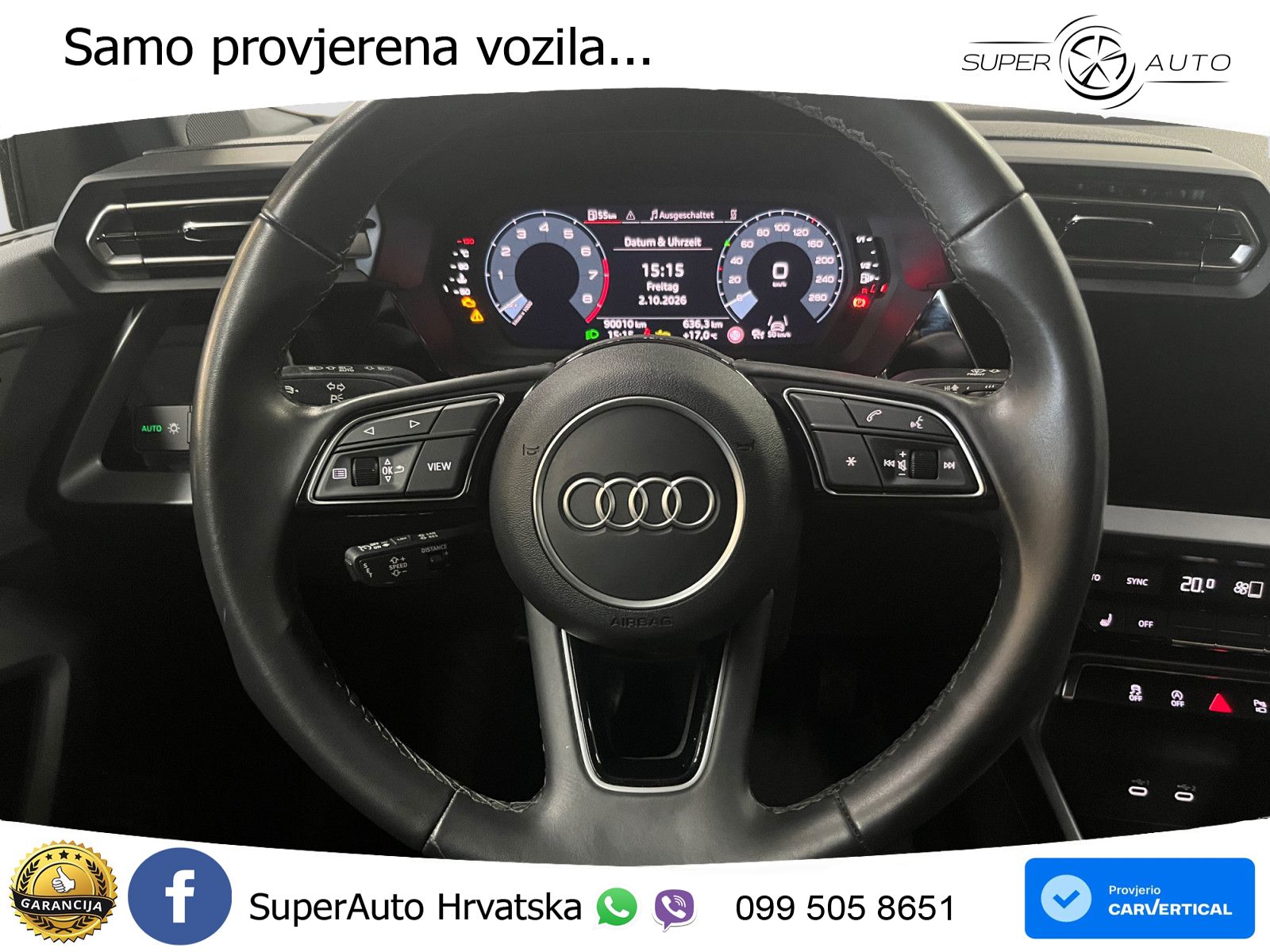Audi A3 Limuzina 35 TFSI (150 KS) S line LED+GR SJED+ACC