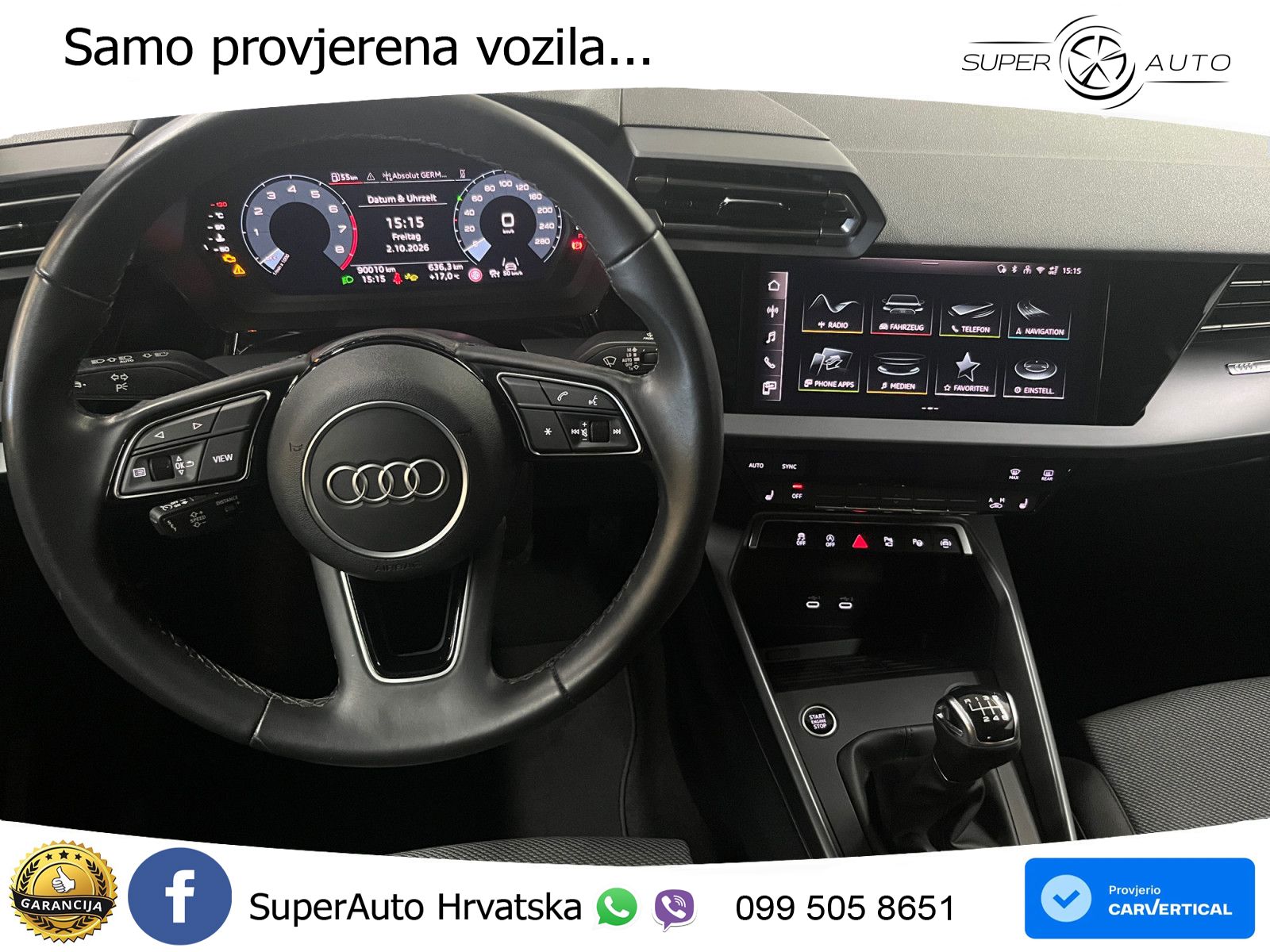 Audi A3 Limuzina 35 TFSI (150 KS) S line LED+GR SJED+ACC