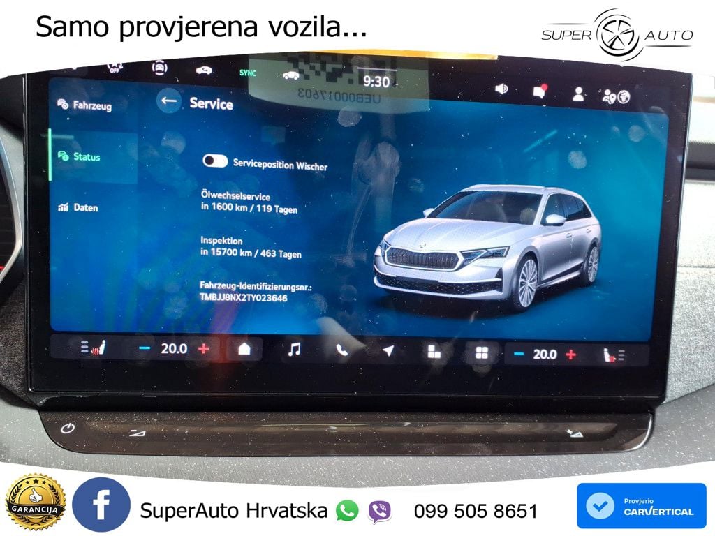 Škoda Octavia Combi 2.0 TDI (150 KS) DSG LED+GR SJED+ACC