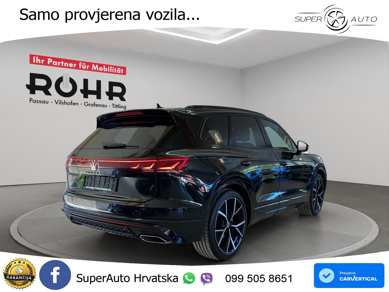 Volkswagen Touareg 3.0 V6 TDI (286 KS) 4MOTION Tiptronic ZRAČNI+ACC+GR SJED+KAM+PANO