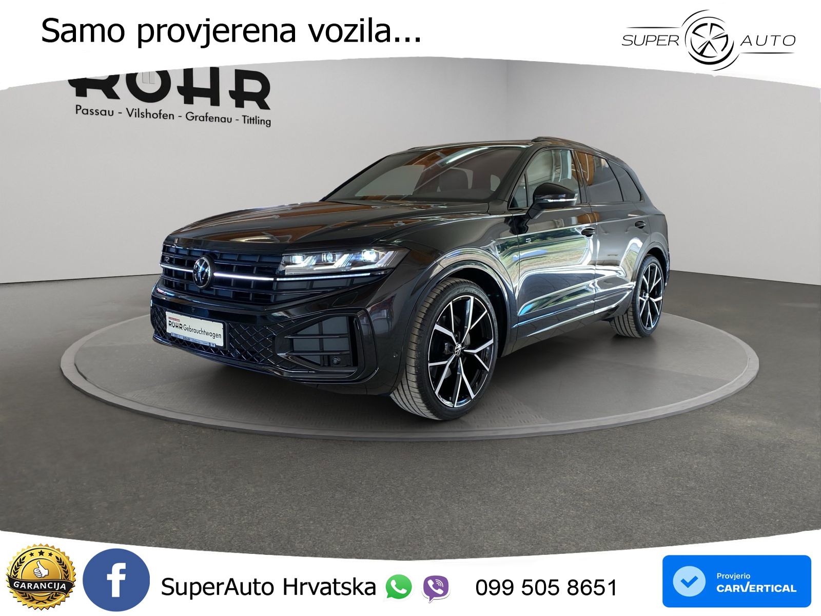 Volkswagen Touareg 3.0 V6 TDI (286 KS) 4MOTION Tiptronic ZRAČNI+ACC+GR SJED+KAM+PANO