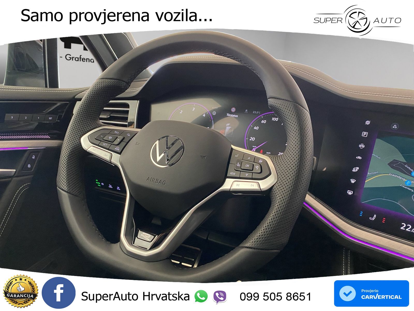 Volkswagen Touareg 3.0 V6 TDI (286 KS) 4MOTION Tiptronic ZRAČNI+ACC+GR SJED+KAM+PANO