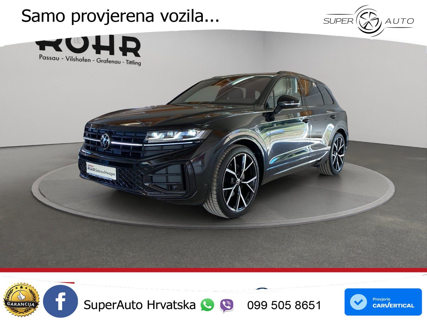 Volkswagen Touareg 3.0 V6 TDI (286 KS) 4MOTION Tiptronic ZRAČNI+ACC+GR SJED+KAM+PANO