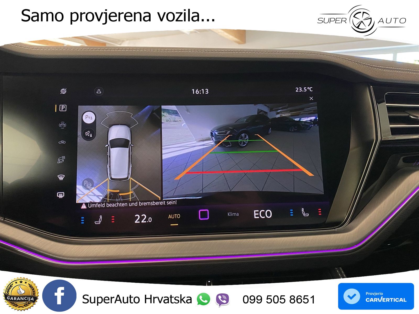 Volkswagen Touareg 3.0 V6 TDI (286 KS) 4MOTION Tiptronic ZRAČNI+ACC+GR SJED+KAM+PANO