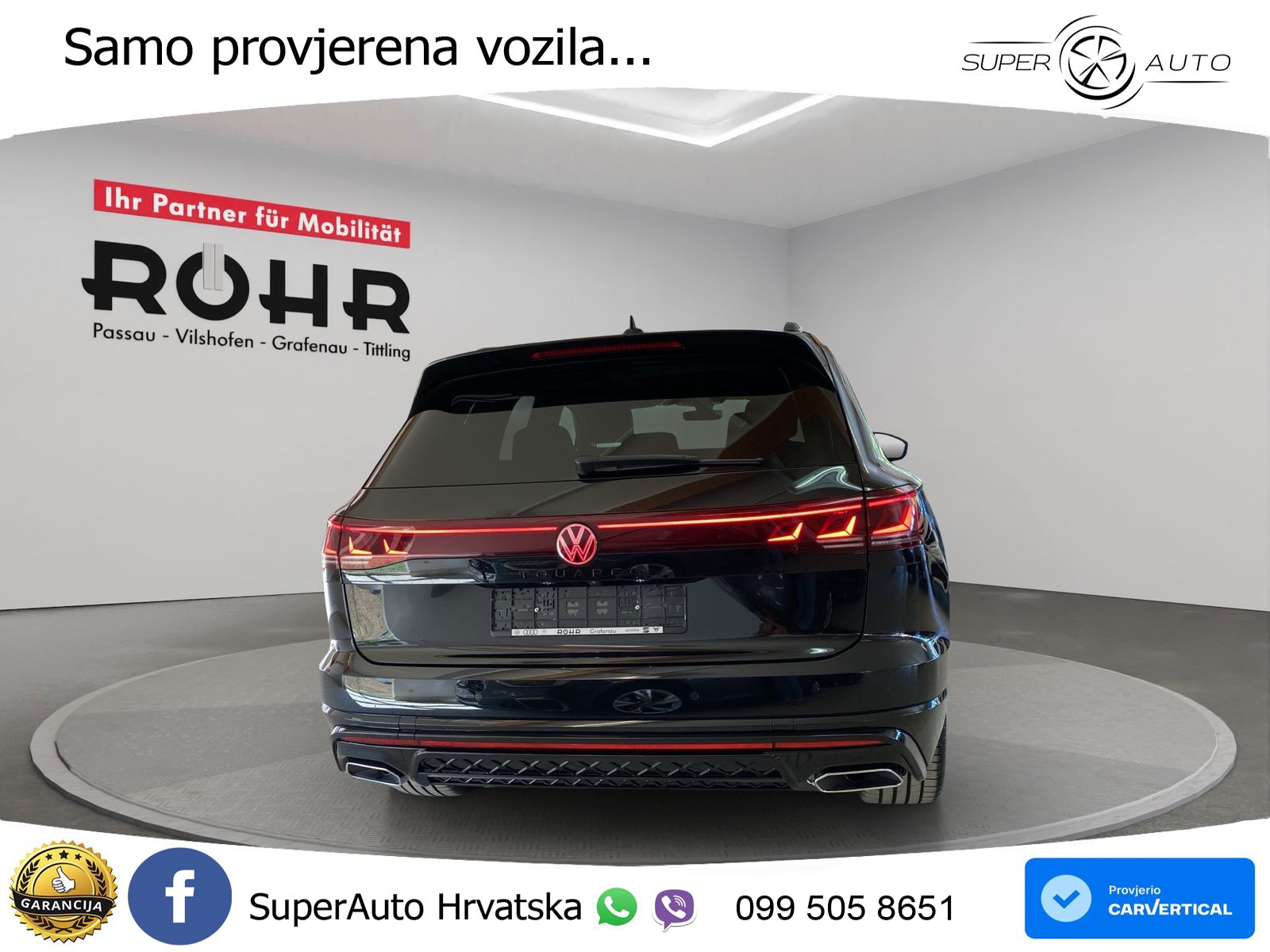 Volkswagen Touareg 3.0 V6 TDI (286 KS) 4MOTION Tiptronic ZRAČNI+ACC+GR SJED+KAM+PANO
