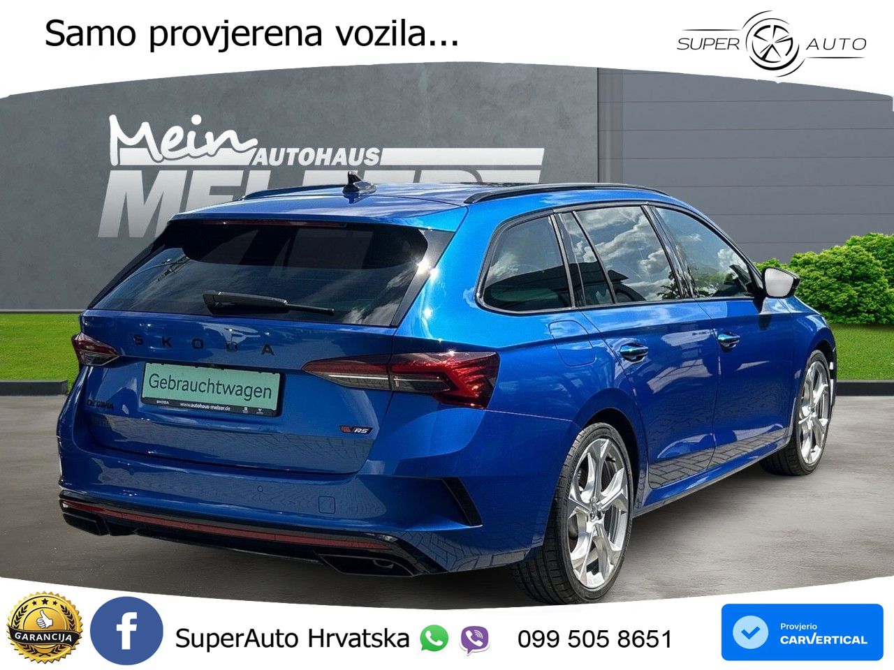 Škoda Octavia Combi RS 2.0 TSI (265 KS) DSG LED+GR SJED+ACC