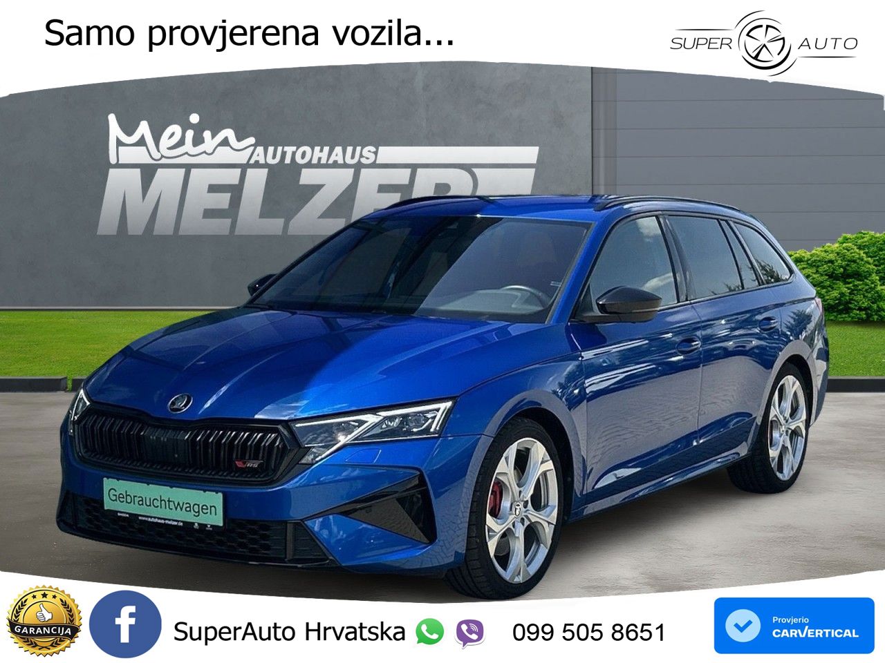 Škoda Octavia Combi RS 2.0 TSI (265 KS) DSG LED+GR SJED+ACC