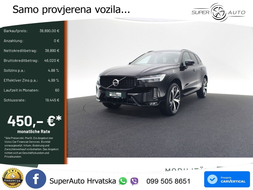 Volvo XC60 B4 Diesel AWD Geartronic ZRAČNI+ACC+GR SJED+KAM+PANO