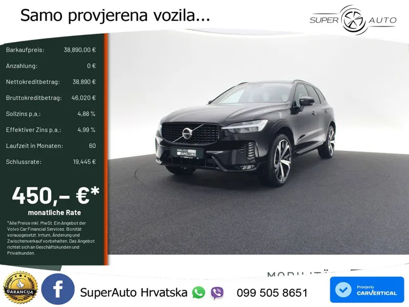 Volvo XC60 B4 Diesel AWD Geartronic ZRAČNI+ACC+GR SJED+KAM+PANO