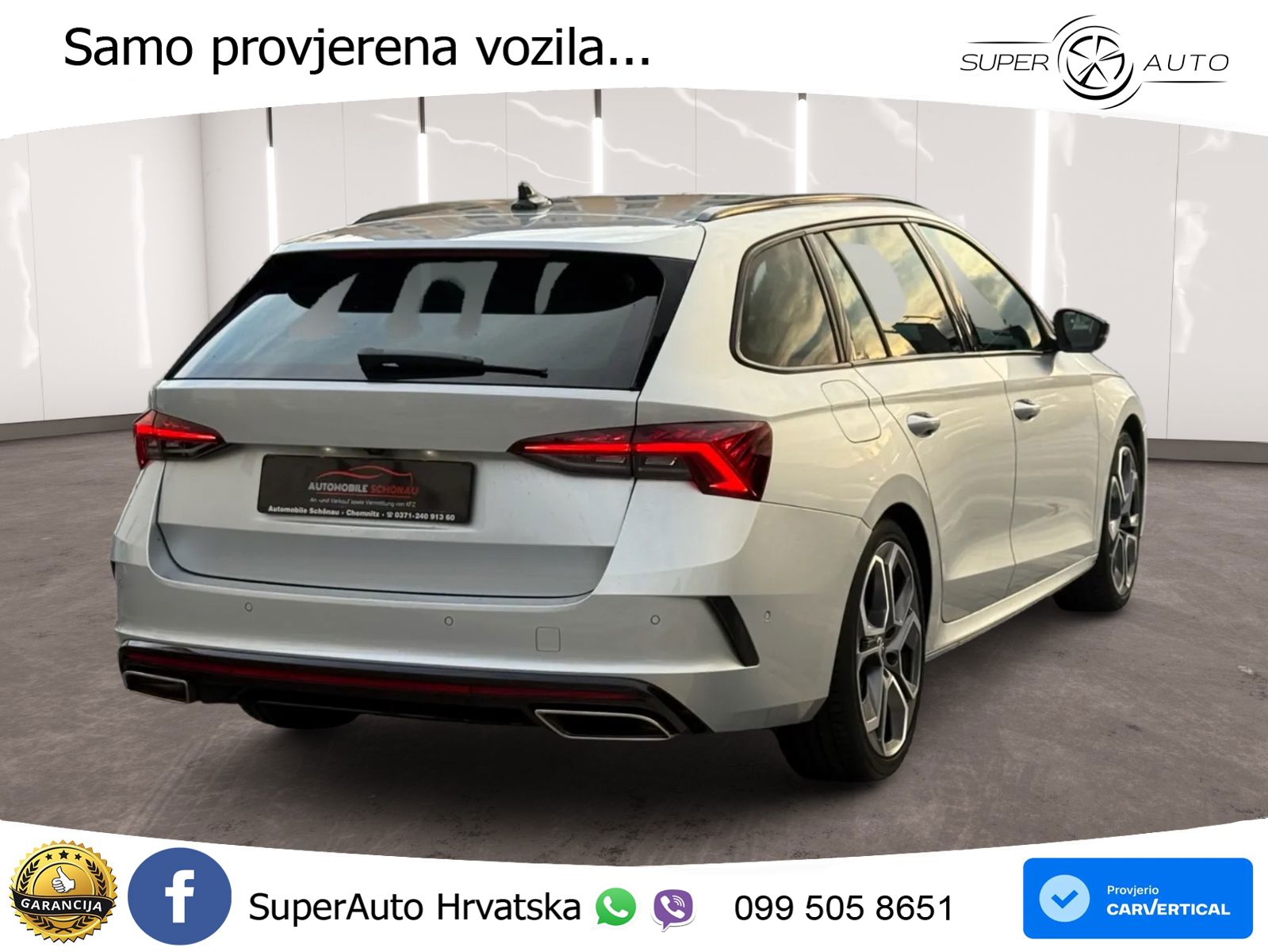 Škoda Octavia Combi RS 2.0 TDI (200 KS) DSG LED+GR SJED+ACC