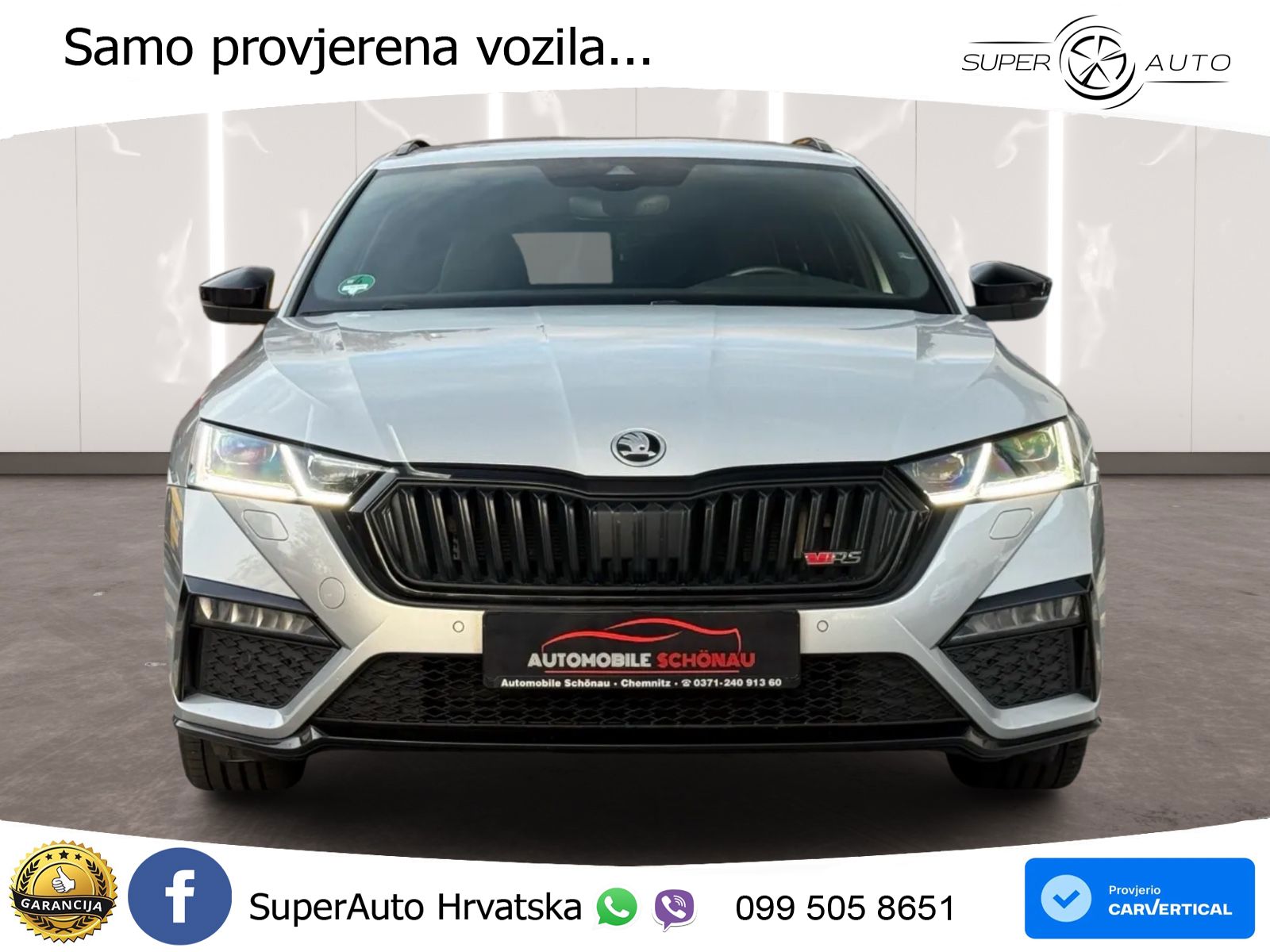 Škoda Octavia Combi RS 2.0 TDI (200 KS) DSG LED+GR SJED+ACC