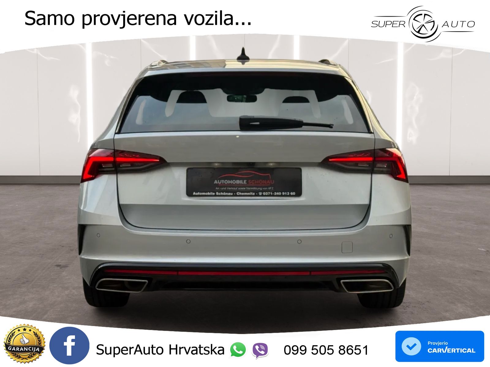 Škoda Octavia Combi RS 2.0 TDI (200 KS) DSG LED+GR SJED+ACC