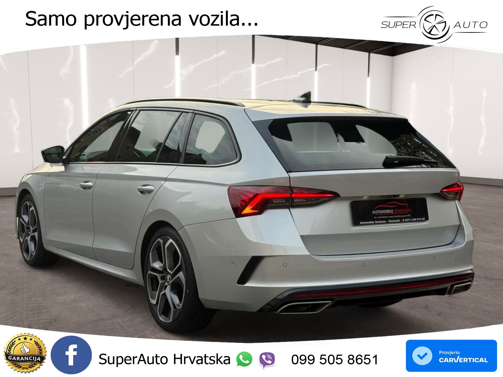 Škoda Octavia Combi RS 2.0 TDI (200 KS) DSG LED+GR SJED+ACC