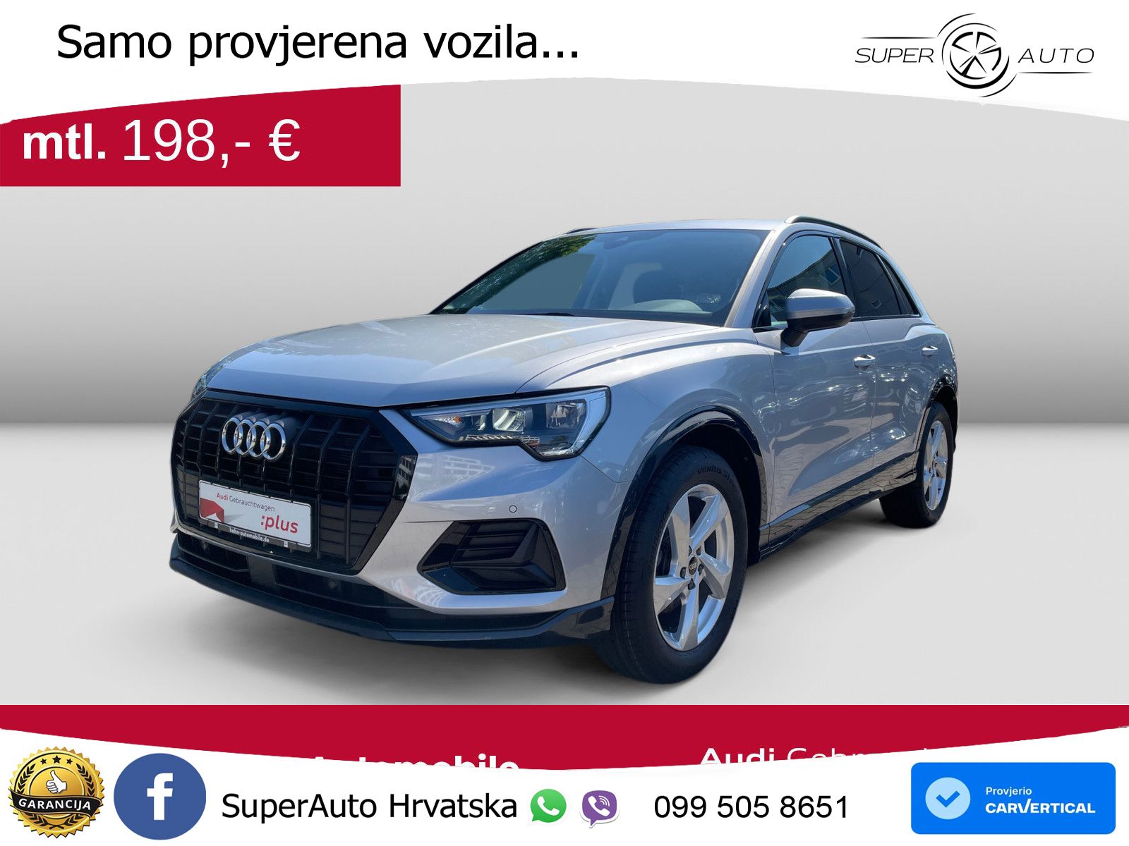 Audi Q3 35 TFSI (150 KS) S tronic advanced LED+GR SJED+ACC