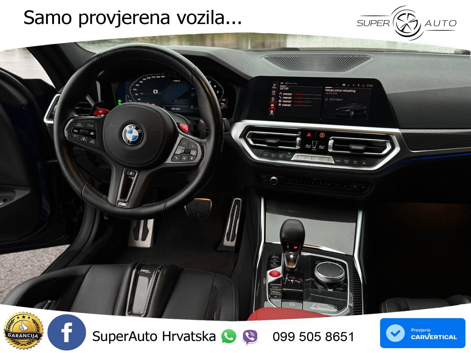 BMW M4 Competition 3.0 (510 KS) Steptronic LED+GR SJED+ACC