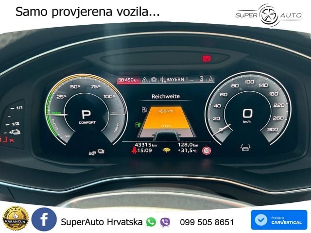 Audi A6 55 TFSIe (367 KS) quattro ultra S tronic S line MATRIX+GR SJED+KAM