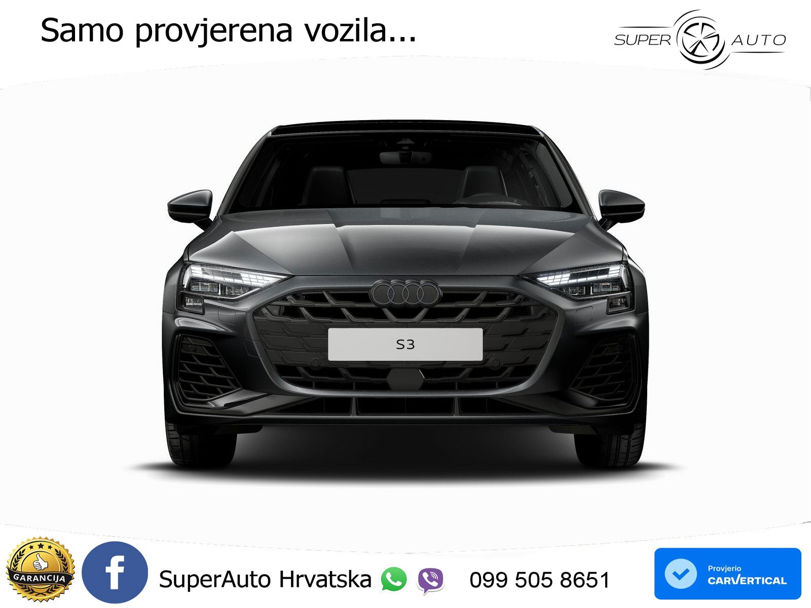 Audi S3 2.0 TFSI (333 KS) quattro S tronic MATRIX+GR SJED+KAM