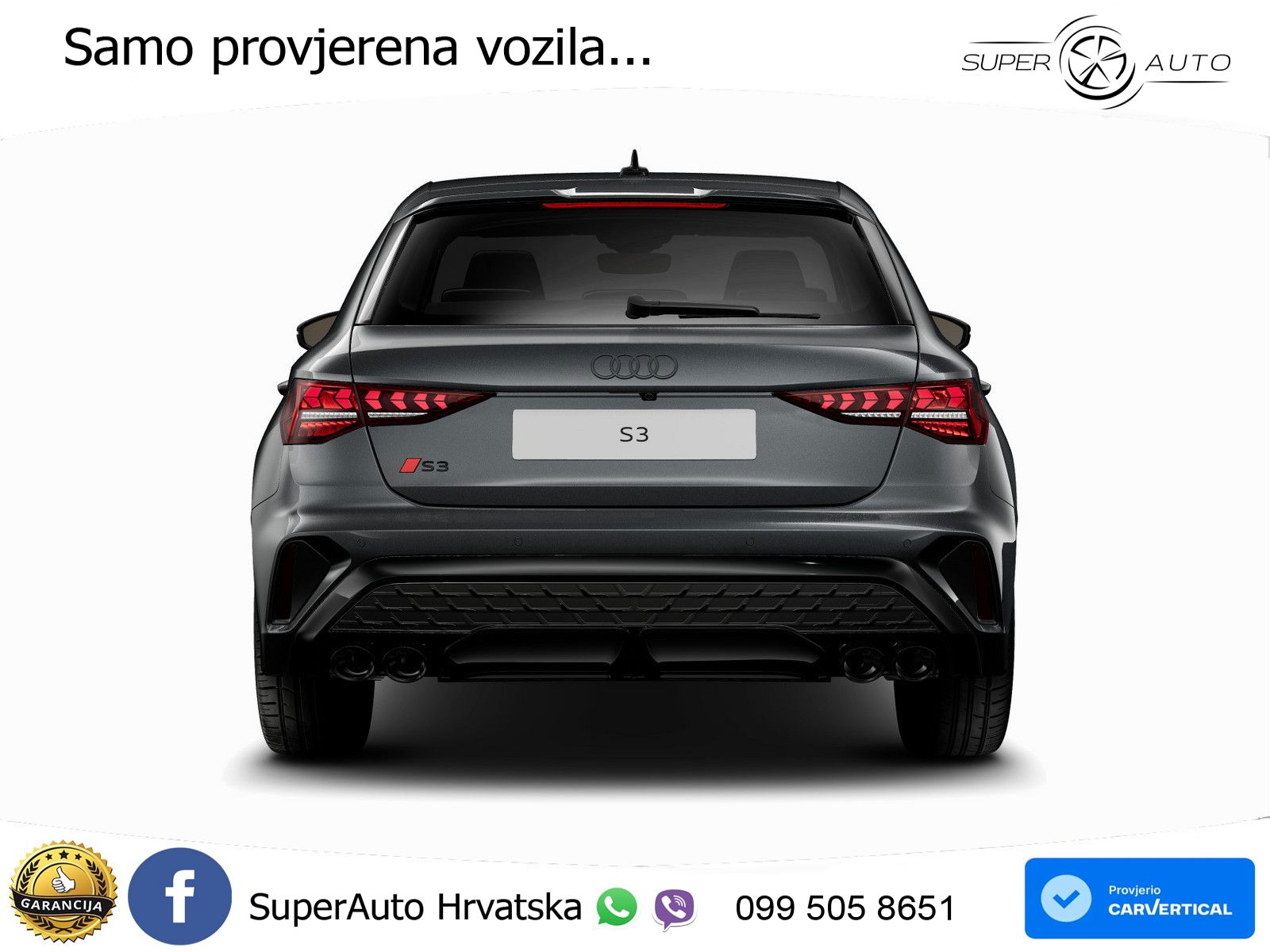 Audi S3 2.0 TFSI (333 KS) quattro S tronic MATRIX+GR SJED+KAM
