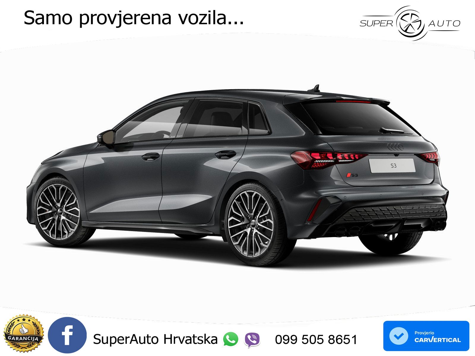 Audi S3 2.0 TFSI (333 KS) quattro S tronic MATRIX+GR SJED+KAM