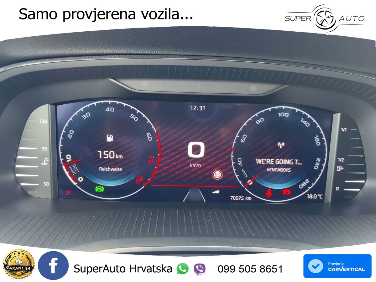 Škoda Octavia Combi RS 2.0 TSI (245 KS) DSG LED+GR SJED+ACC