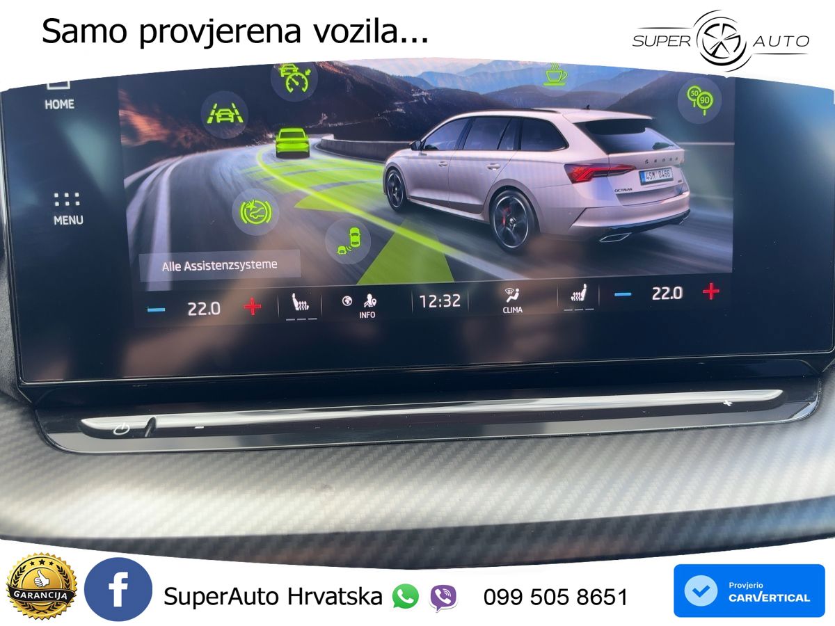 Škoda Octavia Combi RS 2.0 TSI (245 KS) DSG LED+GR SJED+ACC