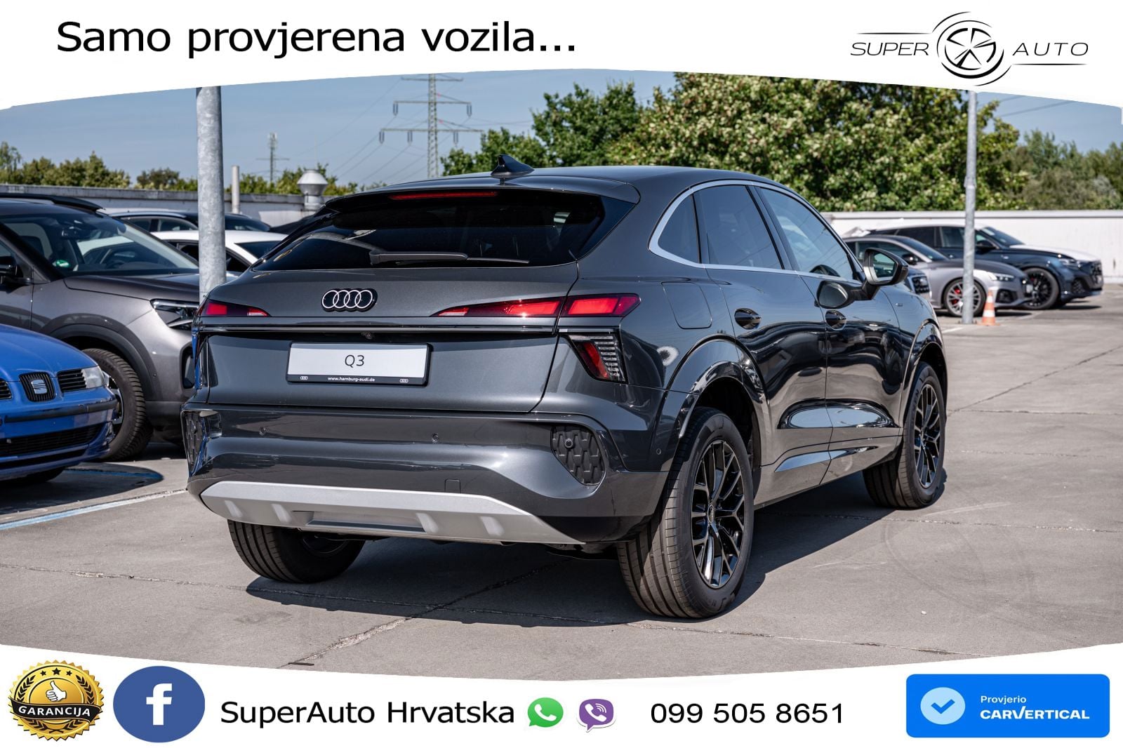 Audi Q3 Sportback 1.5 TFSIe (272 KS) S tronic LED+GR SJED+ACC