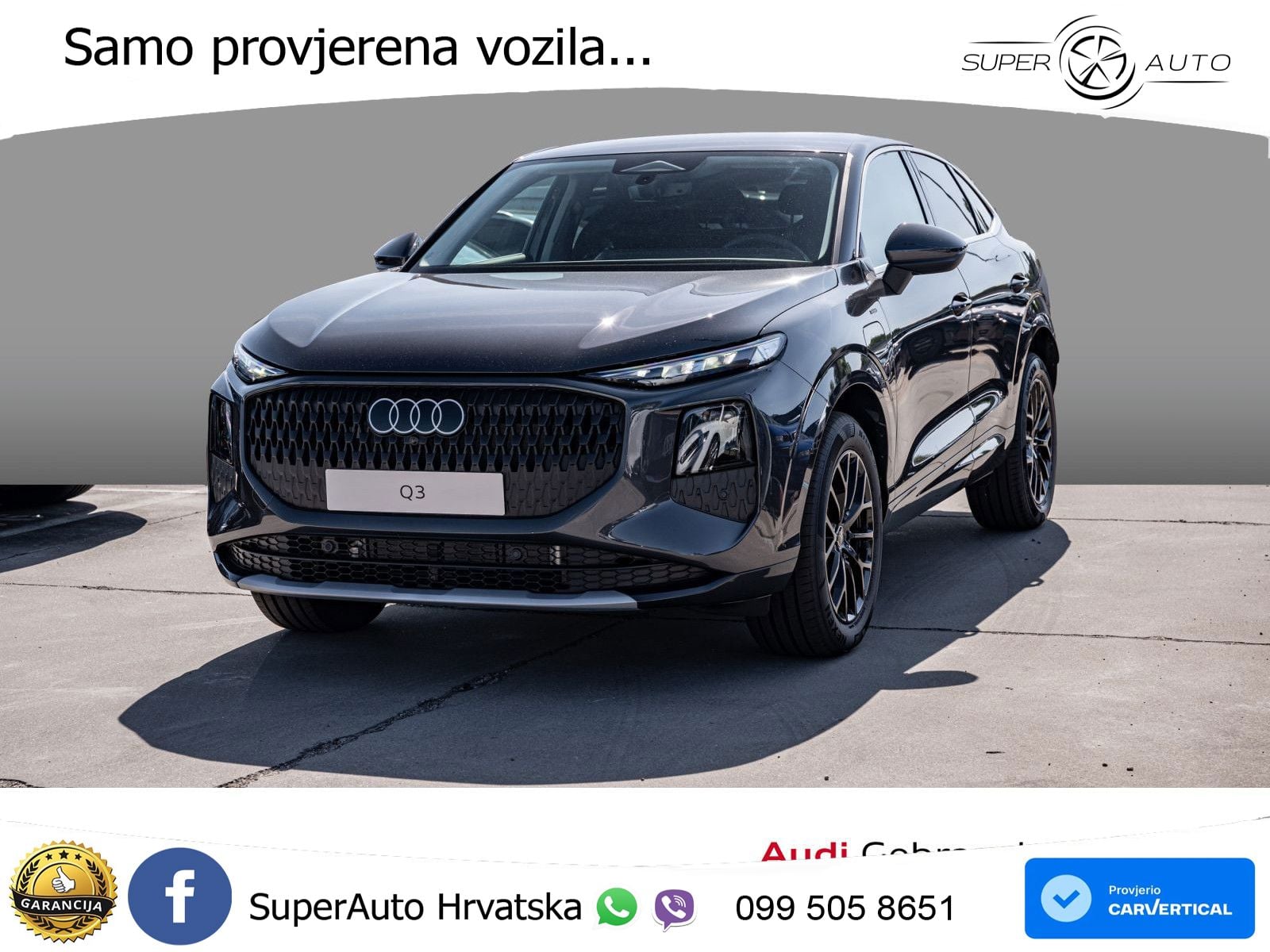 Audi Q3 Sportback 1.5 TFSIe (272 KS) S tronic LED+GR SJED+ACC
