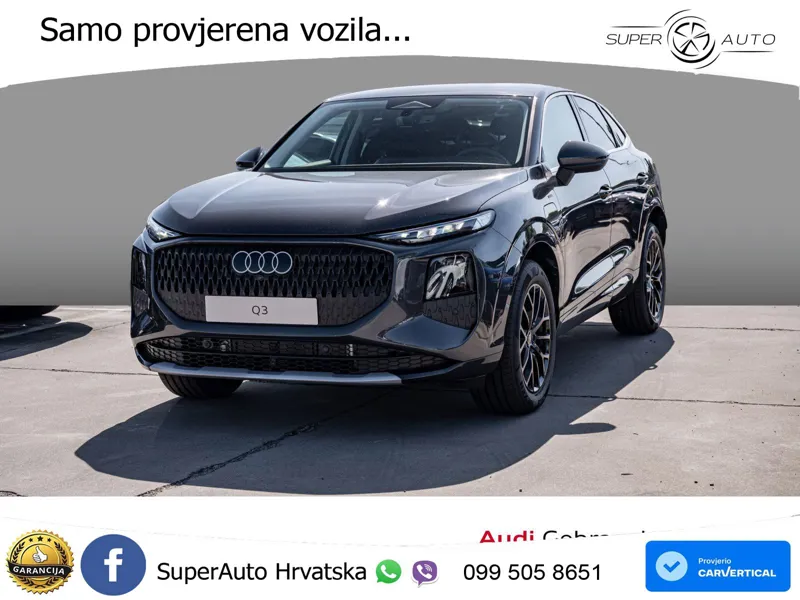 Audi Q3 Sportback 1.5 TFSIe (272 KS) S tronic LED+GR SJED+ACC