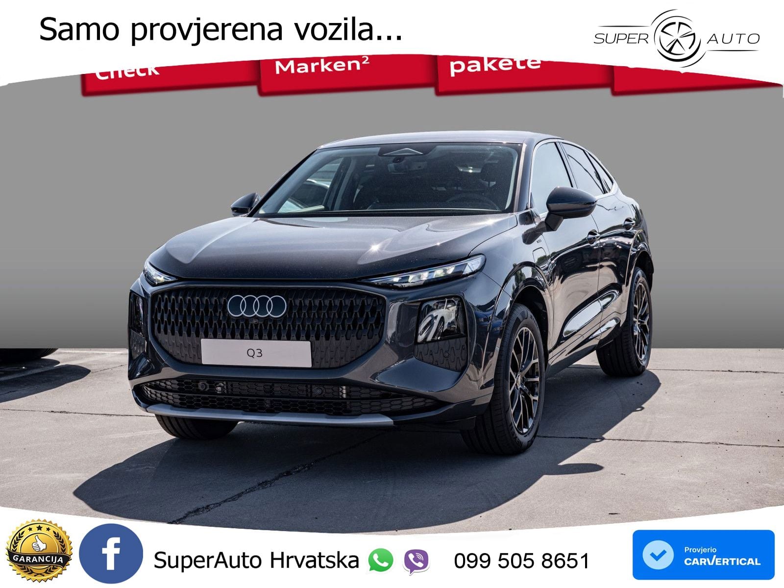 Audi Q3 Sportback 1.5 TFSIe (272 KS) S tronic LED+GR SJED+ACC
