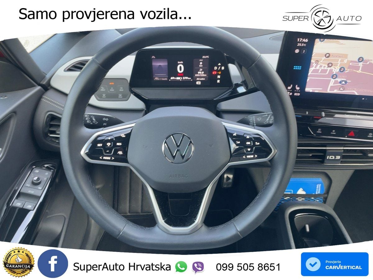 Volkswagen ID.3 Pro 62 kWh (204 KS) LED+GR SJED+ACC