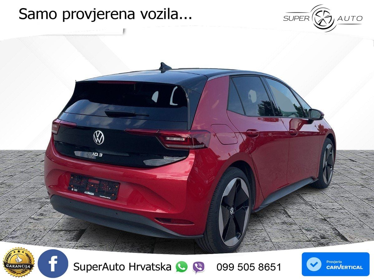 Volkswagen ID.3 Pro 62 kWh (204 KS) LED+GR SJED+ACC