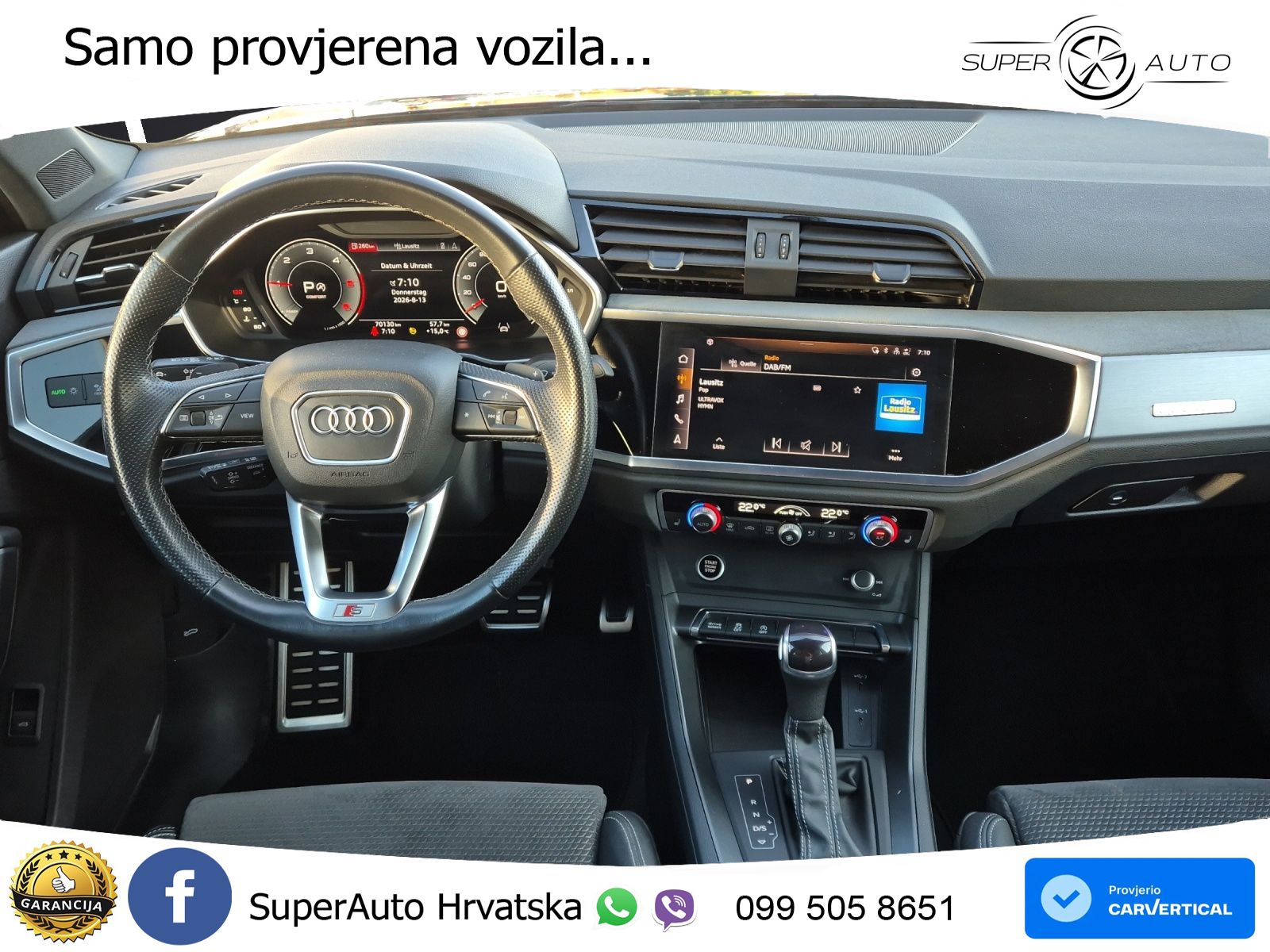 Audi Q3 40 TDI (200 KS) quattro S tronic S line LED+GR SJED+ACC