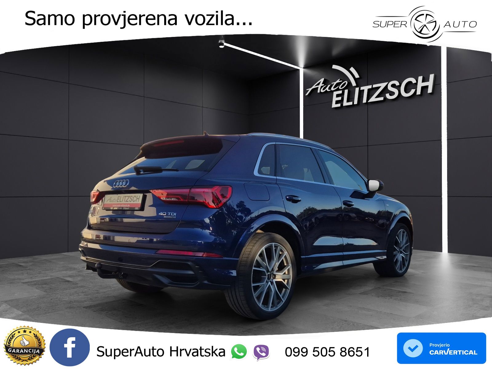 Audi Q3 40 TDI (200 KS) quattro S tronic S line LED+GR SJED+ACC