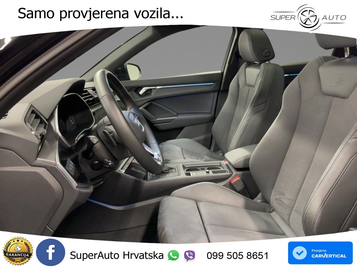 Audi Q3 Sportback 45 TFSI (245 KS) quattro S tronic S line LED+GR SJED+ACC