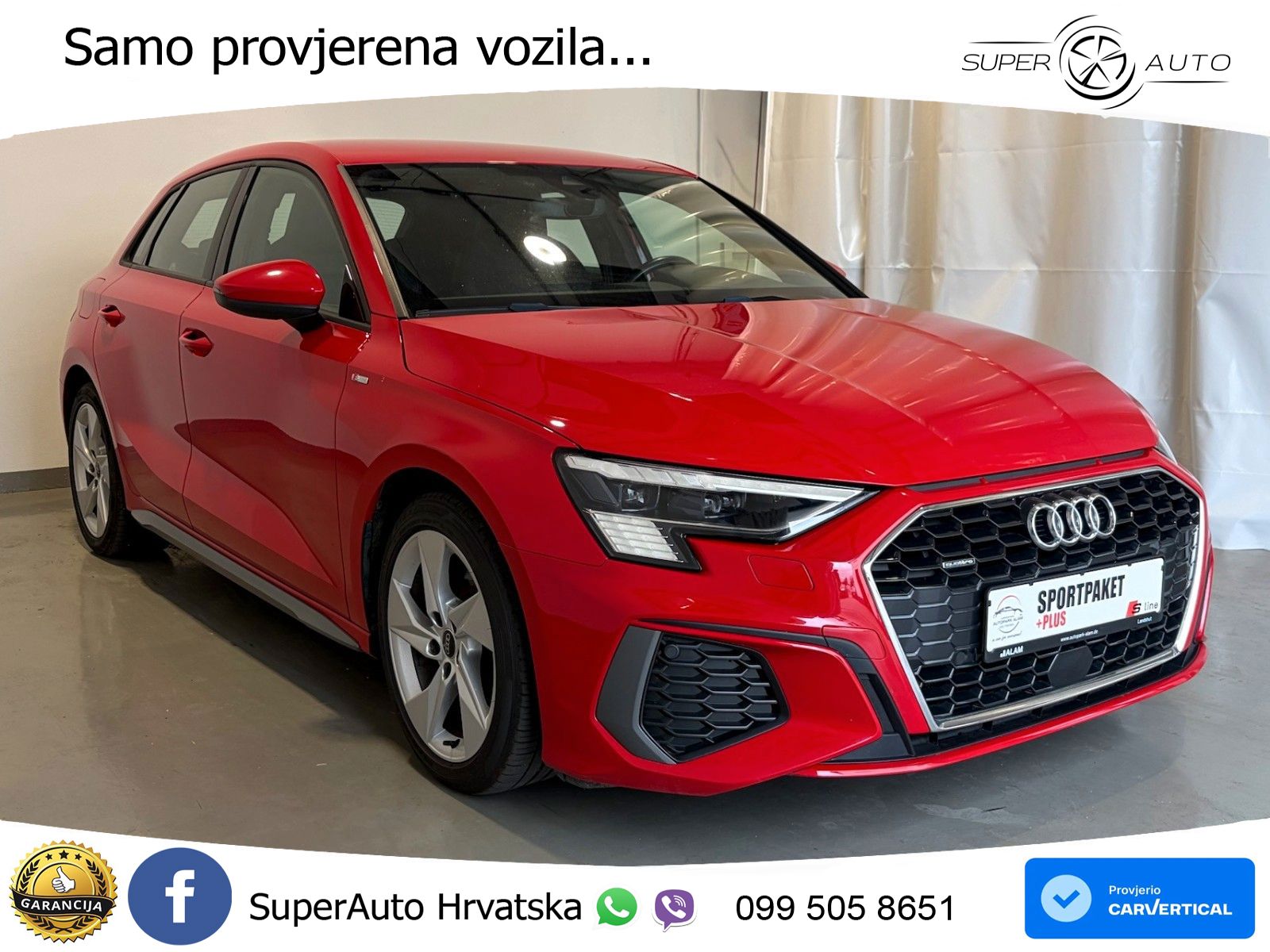 Audi A3 40 TDI (200 KS) quattro S tronic S line LED+GR SJED+ACC