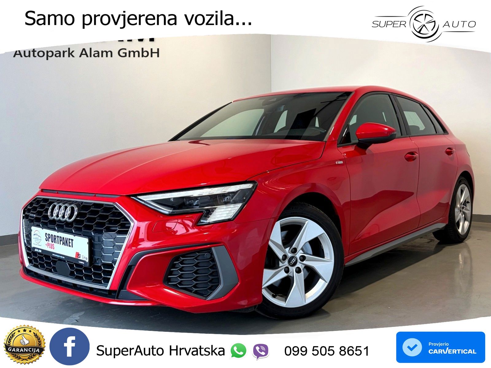 Audi A3 40 TDI (200 KS) quattro S tronic S line LED+GR SJED+ACC