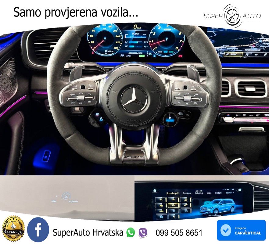 Mercedes-Benz GLS AMG GLS 63 V8 EQ Boost 4MATIC+ TCT ACC+HEAD+4xGR SJED+360+PANO