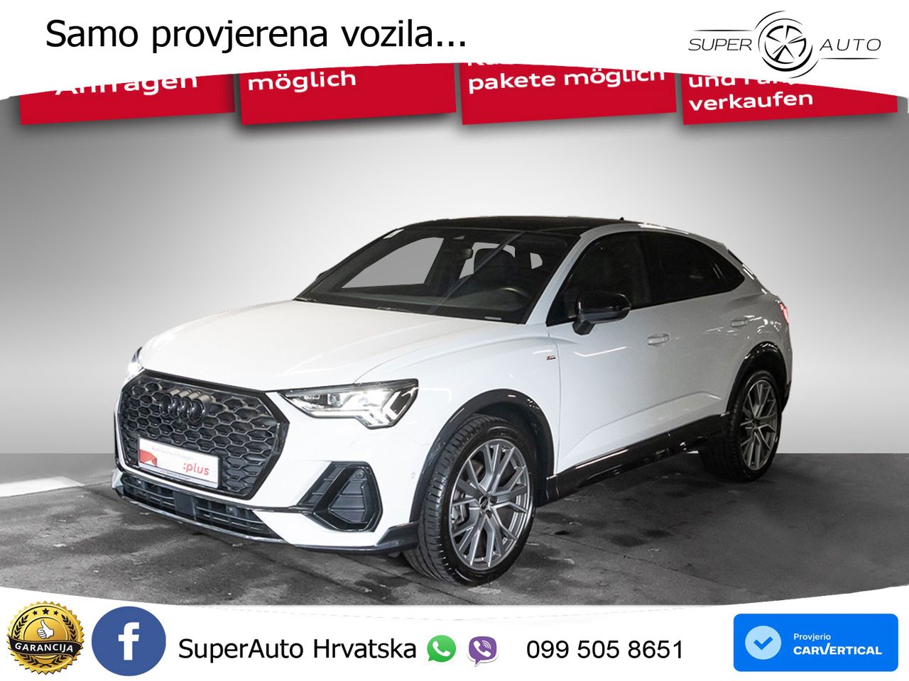 Audi Q3 Sportback 35 TFSI (150 KS) S tronic S line LED+GR SJED+ACC
