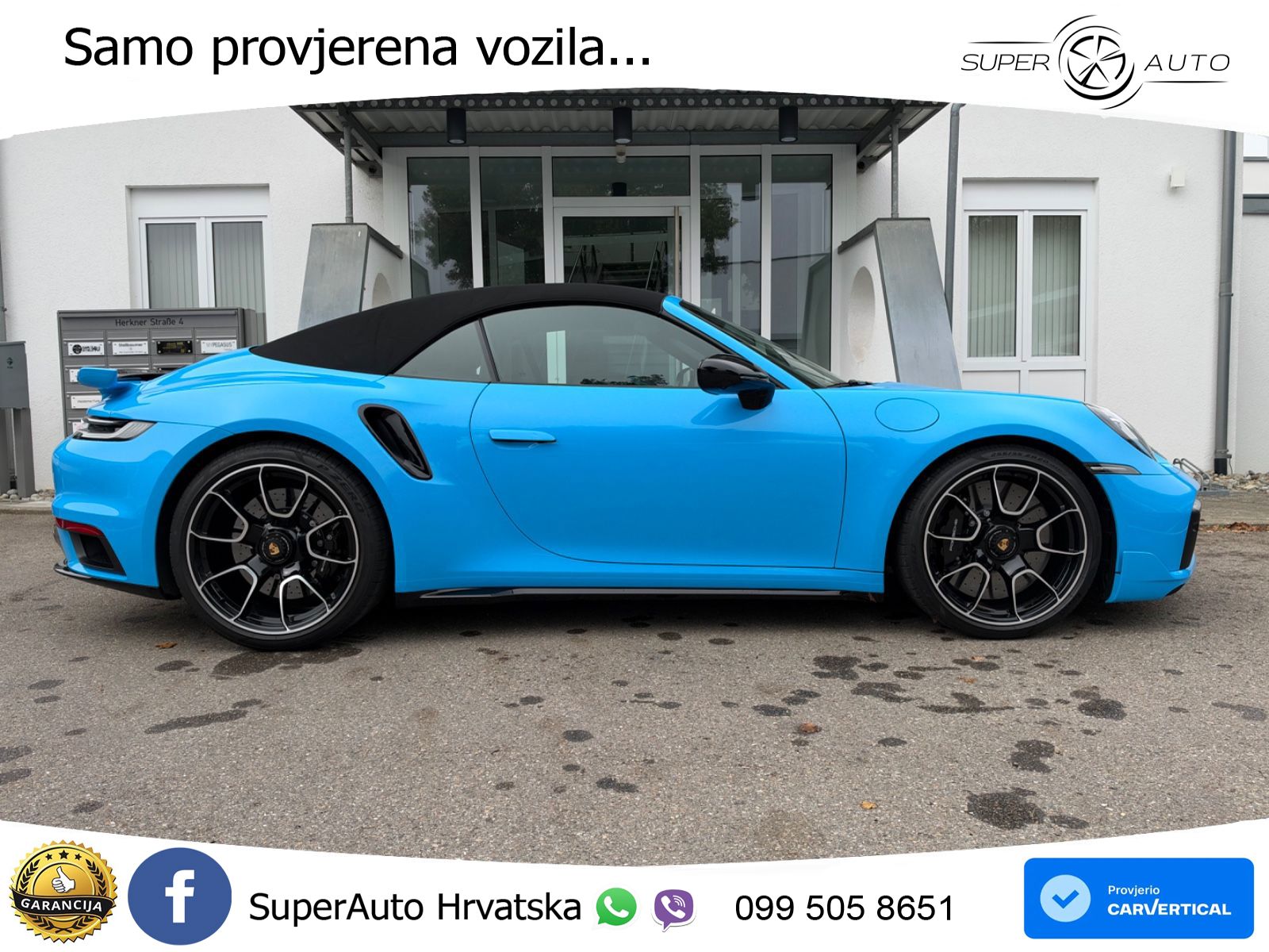 Porsche 911 Turbo S Cabriolet 3.8 (650 KS) PDK ZRAČNI+ACC+GR SJED+KAM