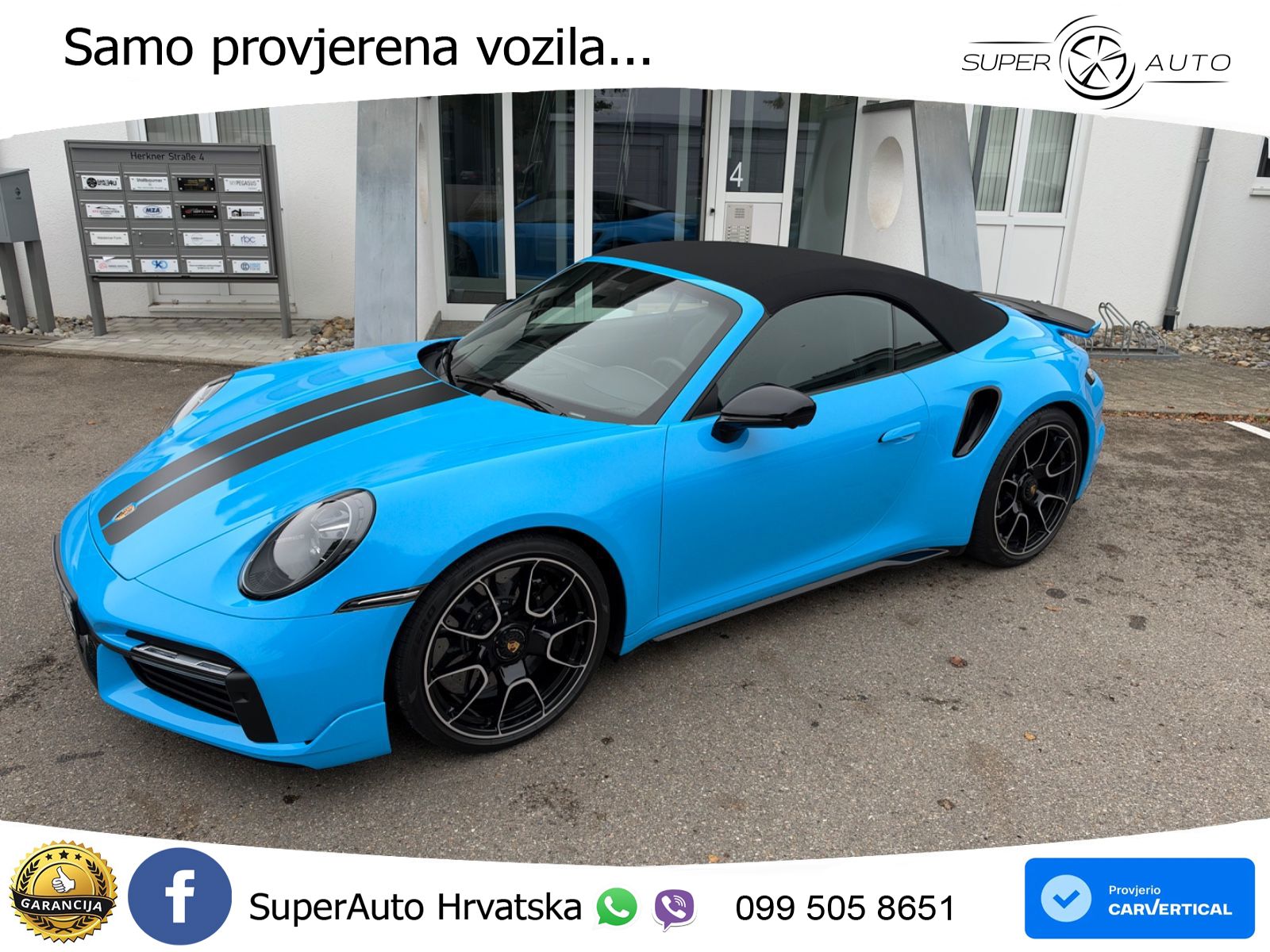 Porsche 911 Turbo S Cabriolet 3.8 (650 KS) PDK ZRAČNI+ACC+GR SJED+KAM