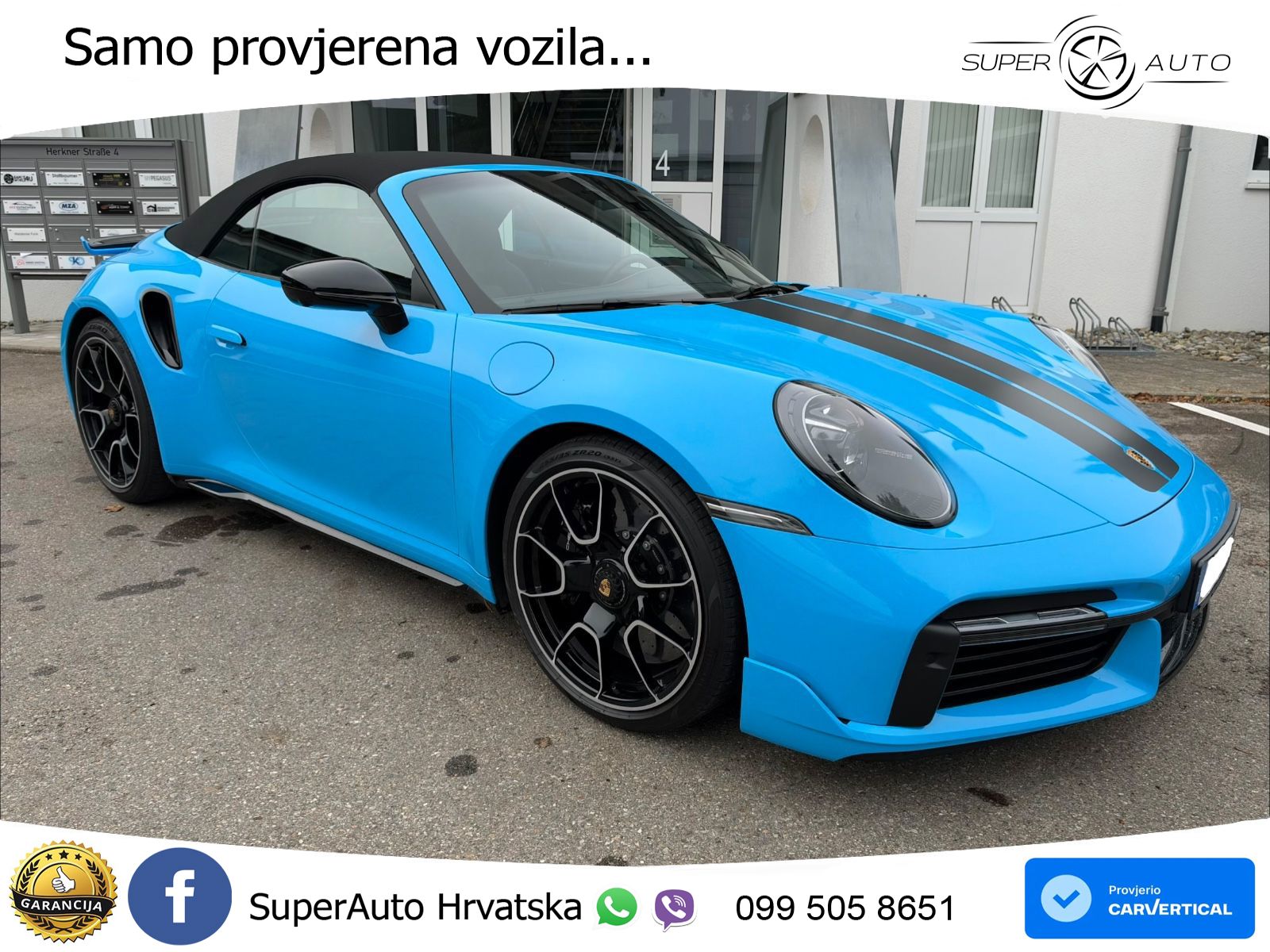 Porsche 911 Turbo S Cabriolet 3.8 (650 KS) PDK ZRAČNI+ACC+GR SJED+KAM