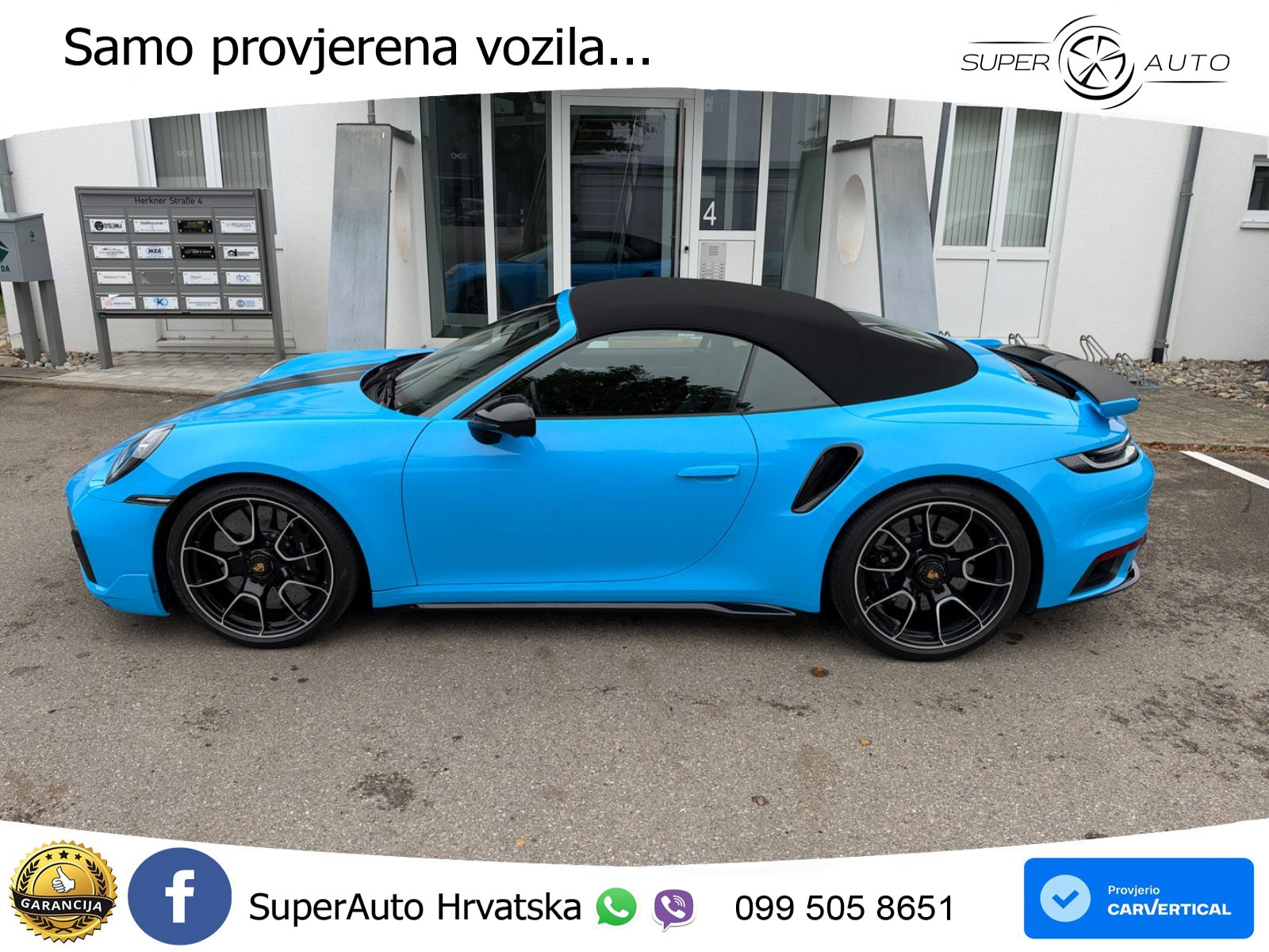 Porsche 911 Turbo S Cabriolet 3.8 (650 KS) PDK ZRAČNI+ACC+GR SJED+KAM
