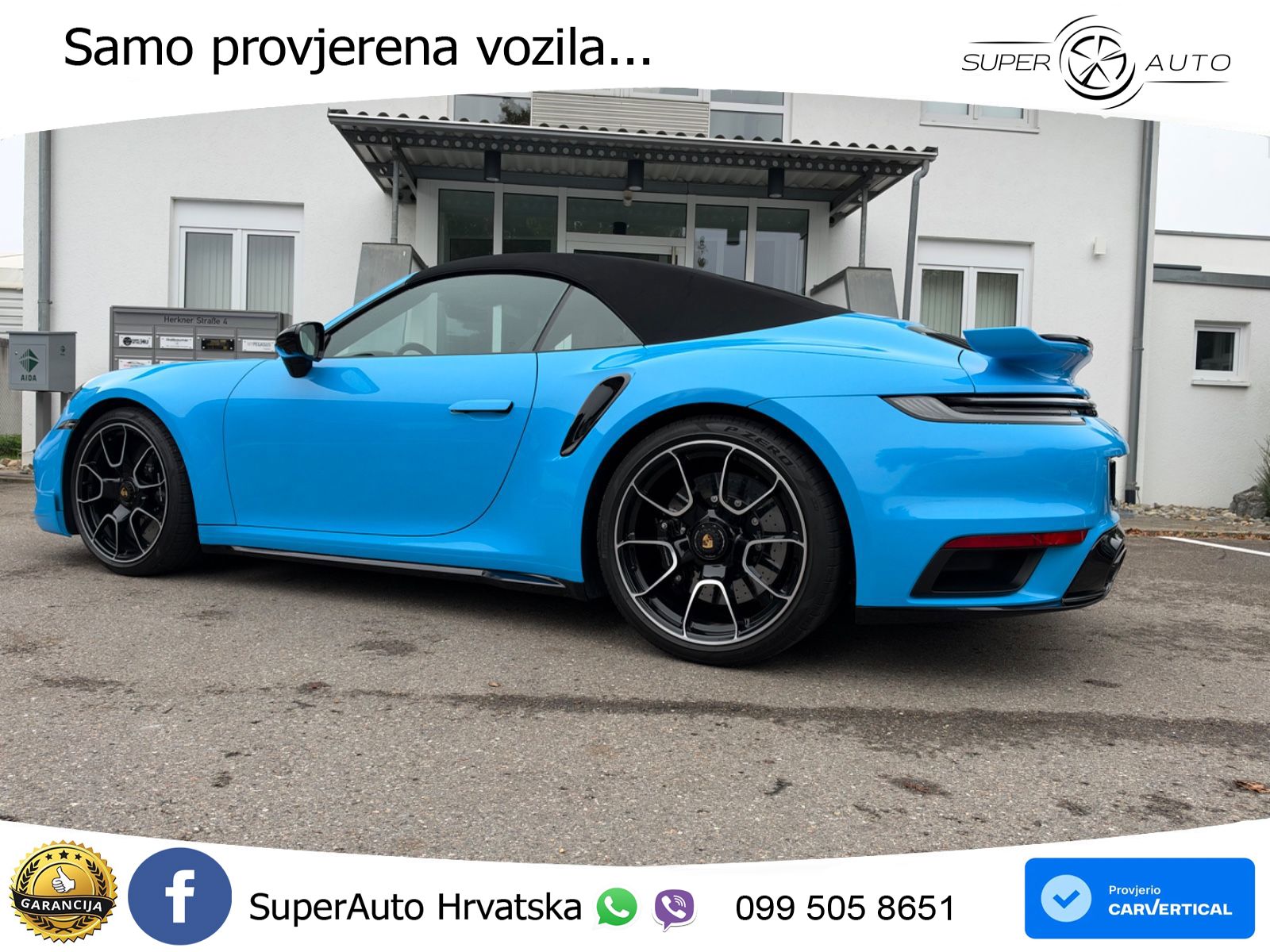 Porsche 911 Turbo S Cabriolet 3.8 (650 KS) PDK ZRAČNI+ACC+GR SJED+KAM