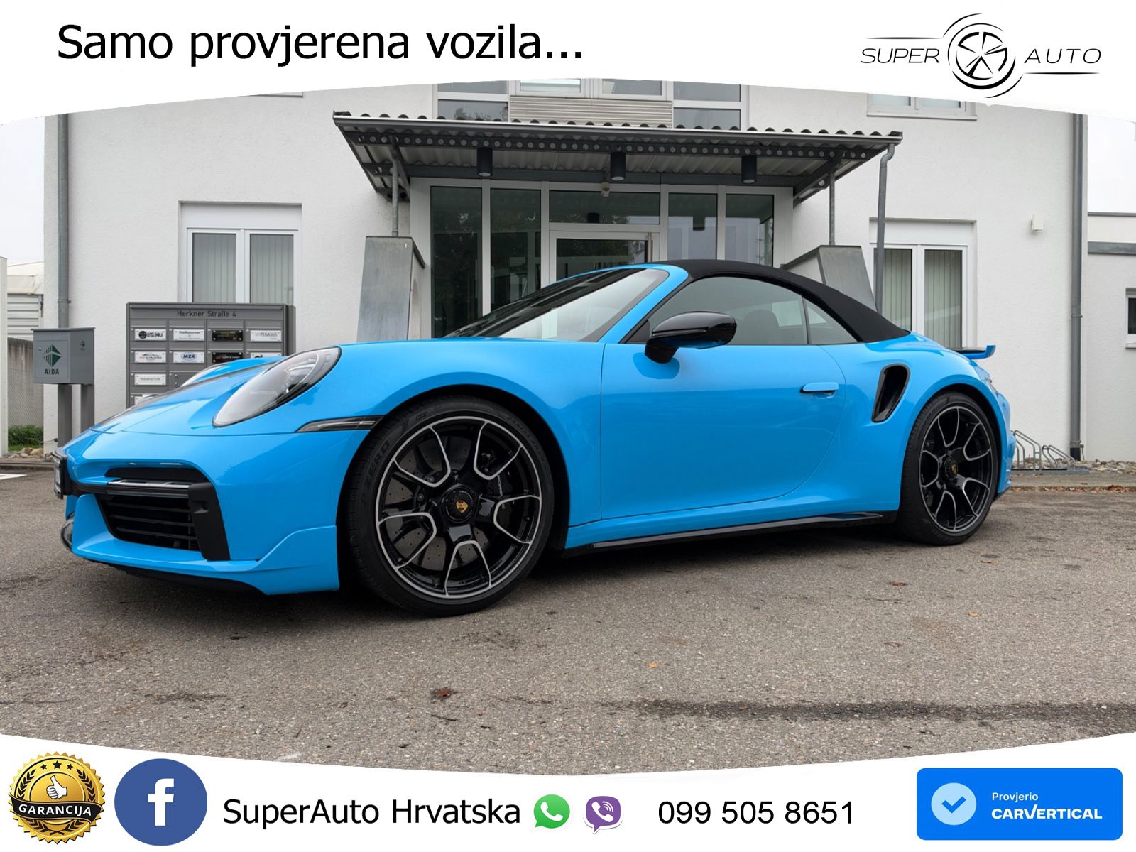 Porsche 911 Turbo S Cabriolet 3.8 (650 KS) PDK ZRAČNI+ACC+GR SJED+KAM