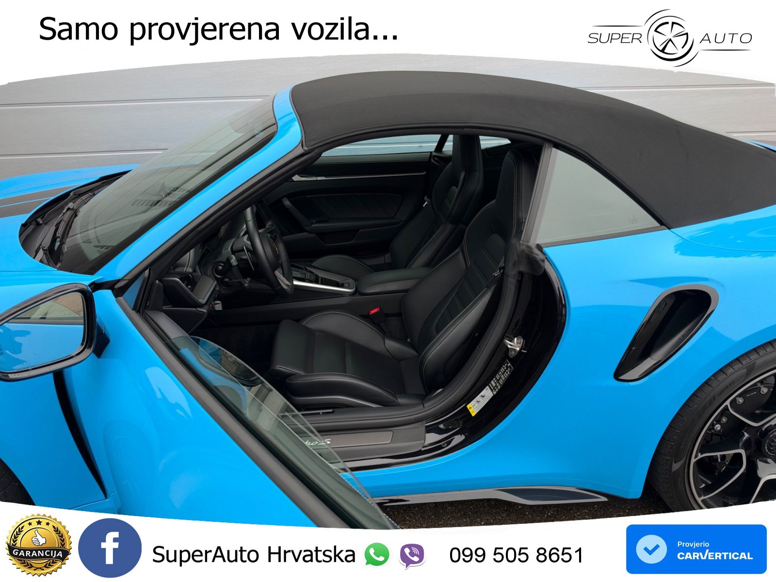 Porsche 911 Turbo S Cabriolet 3.8 (650 KS) PDK ZRAČNI+ACC+GR SJED+KAM