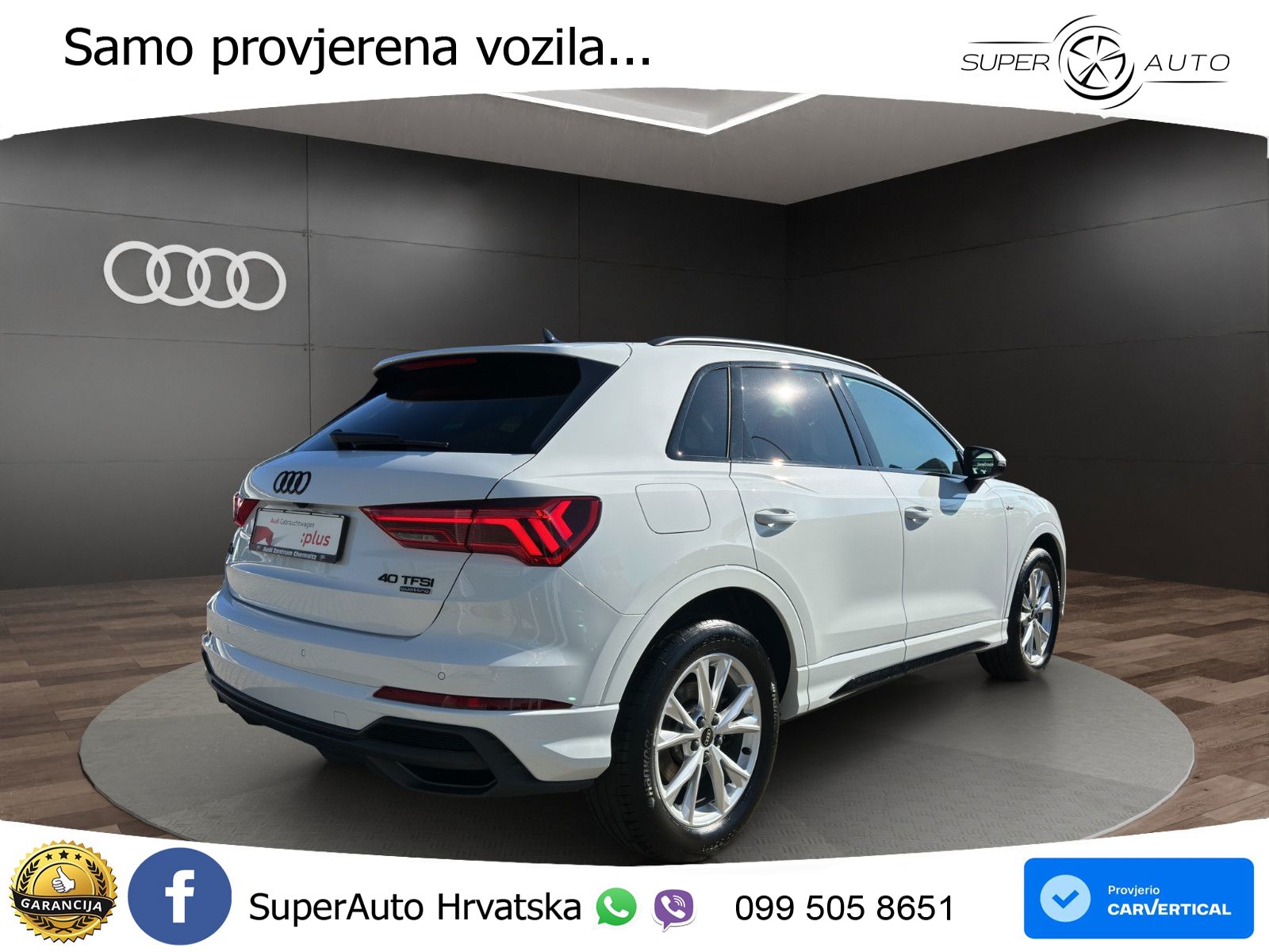 Audi Q3 40 TFSI (190 KS) quattro S tronic S line LED+GR SJED+ACC