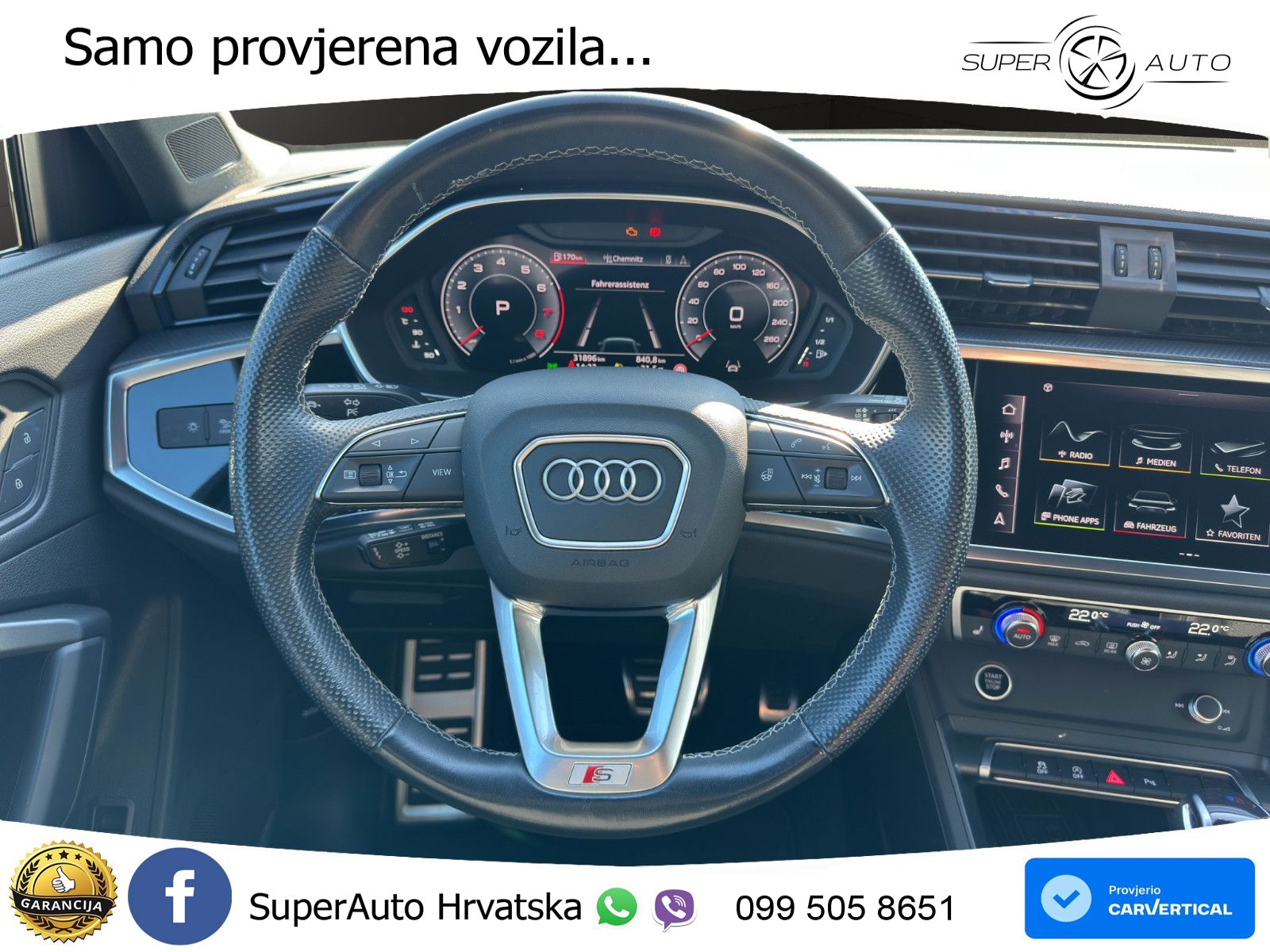 Audi Q3 40 TFSI (190 KS) quattro S tronic S line LED+GR SJED+ACC