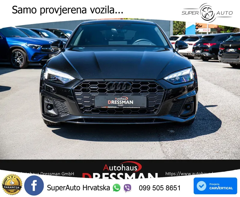 Audi A5 Sportback 40 TDI (204 KS) quattro S tronic S line MATRIX+GR SJED+KAM